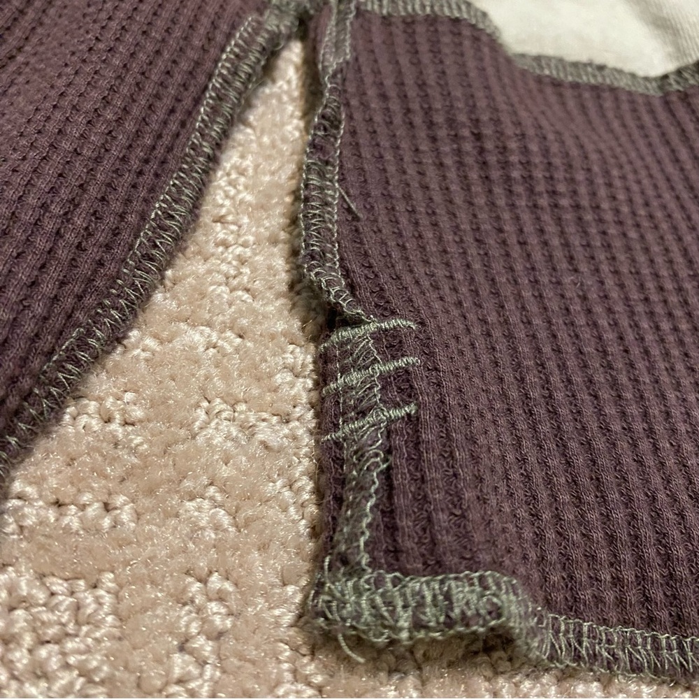 NWT {Urban Outfitters | BDG} Sabine Spliced Thermal Top | Chocolate ~ Size M - Picture 11 of 16